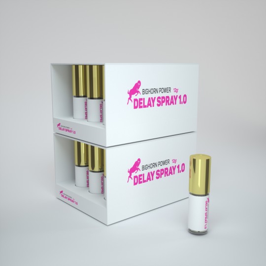 2 EXPOSITORES CON 12 UNIDADES DELAY SPRAY 1.0 12GR