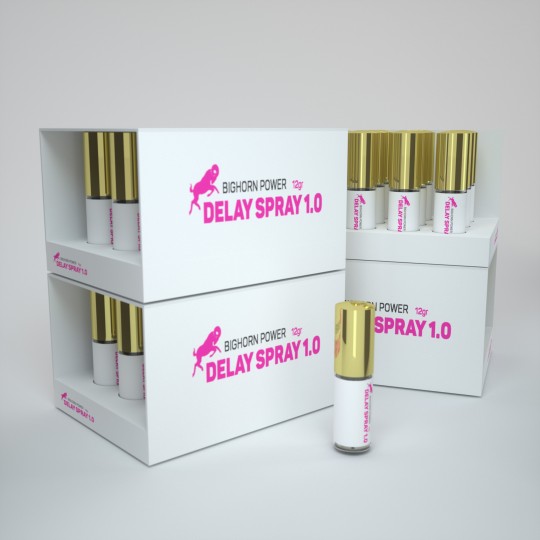 4 EXPOSITORES COM 12 UNIDADES DELAY SPRAY 1.0 12GR