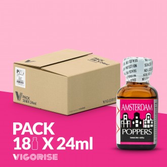 PACK CON 18 AMSTERDAM POPPERS 24ML