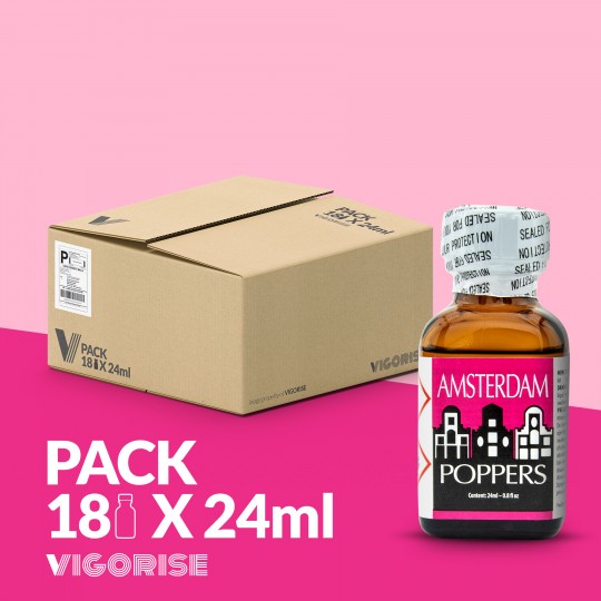 PACK COM 18 AMSTERDAM POPPERS 24ML