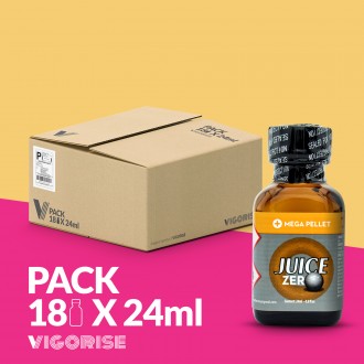 PACK WITH 18 JUICE ZERO POPPER 24ML