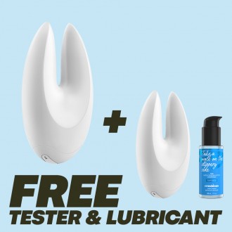 PACK EXCLUSIVO ESTIMULADOR RECARGABLE S1 OVO BLANCO CON REGALO DE TESTER Y LUBRICANTE CRUSHIOUS 50ML