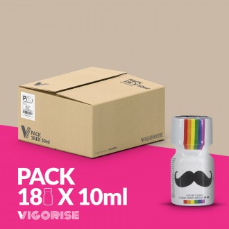 PACK COM 18 MOUSTACHE 10ML