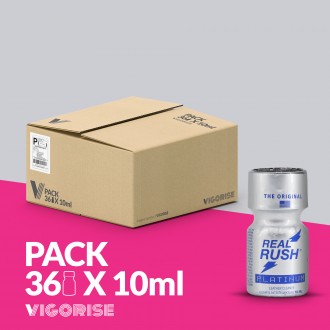 PACK WITH 36 REAL RUSH PLATINUM 10ML