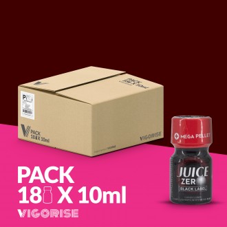 PACK COM 18 JUICE ZERO BLACK LABEL 10ML