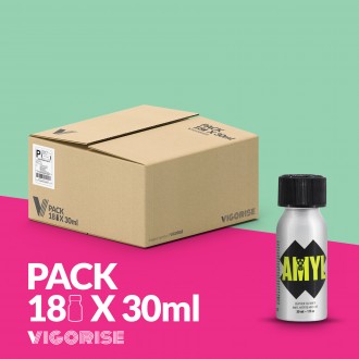 CONFEZIONE CON 18 AMYL POPPER 30 ML