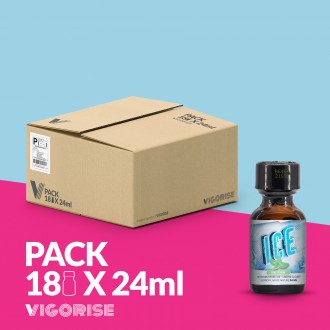 PACK WITH 18 ICE MINT FLAVOR POPPER 24ML