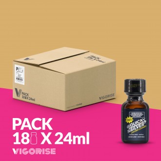 PACK WITH 18 QUICK SILVER POPPER 24ML