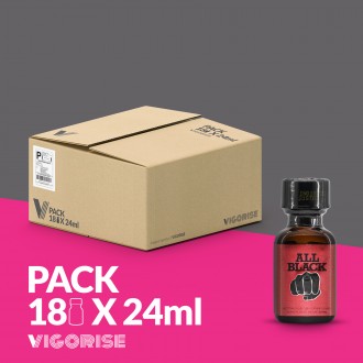 PACK COM 18 ALL BLACK POPPER 24ML