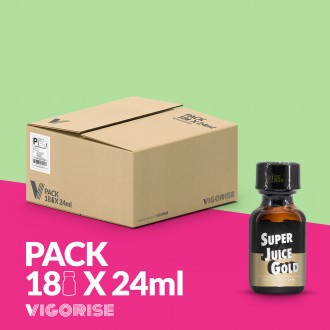 PACK COM 18 SUPER JUICE GOLD POPPER 24ML