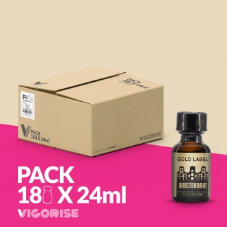 PACK COM 18 AMSTERDAM GOLD LABEL 24ML