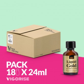 PACK WITH 18 LIQUID GOLD POPPER 24ML