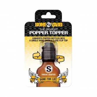 EXPOSITOR COM 12 TAMPAS PARA POPPER SKWERT POPPER TOPPER BONEYARD