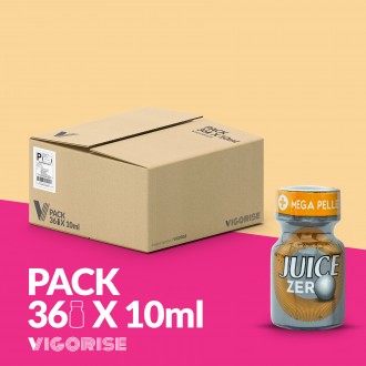 PACK WITH 36 JUICE ZERO POPPERS 10ML