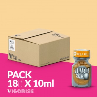 PACK COM 18 JUICE ZERO POPPERS 10ML