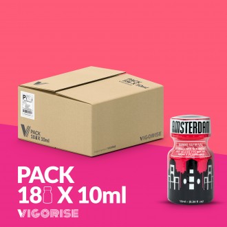 PACK COM 18 AMSTERDAM POPPERS 10ML